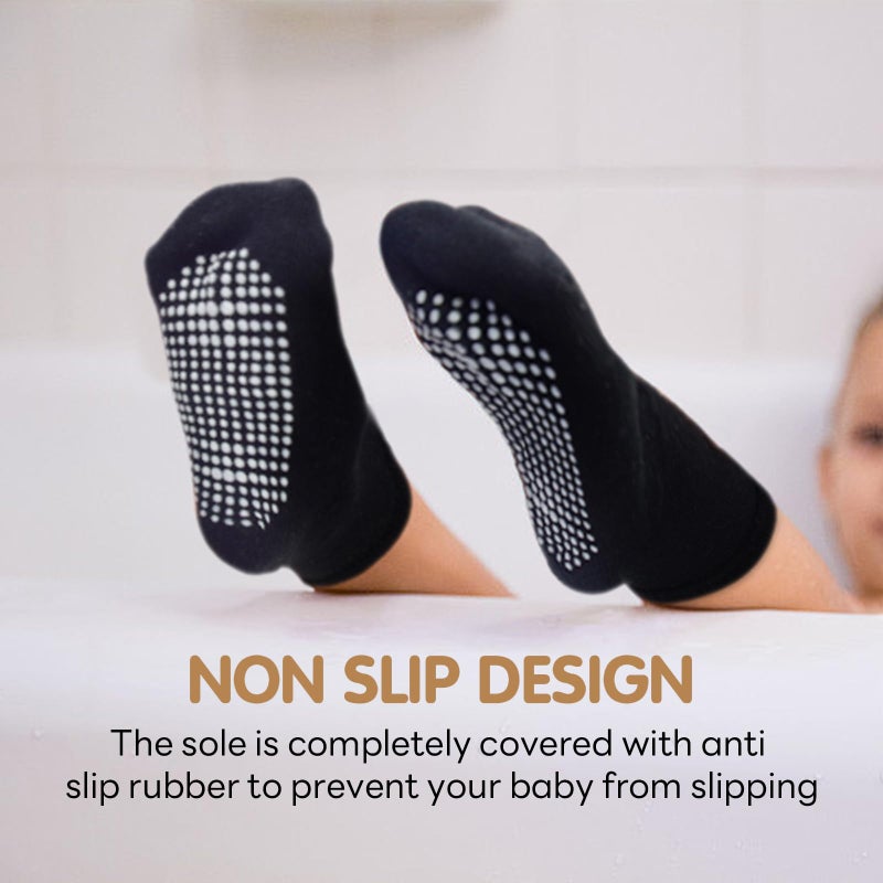 HYCLES Toddler Grip Socks, Non Slip Kid Socks Floor Skid Sock with Gripper for 1-3T Boy Girl Baby - Image 3